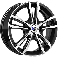 Литые диски Samara (КС866) 6.000xR16 4x108 DIA63.35 ET47.5 алмаз черный SK для Ford Focus