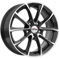 Литые диски Джет (КС914) 6.500xR16 5x114.3 DIA67.1 ET46 Блэк Джек для Mitsubishi Galant