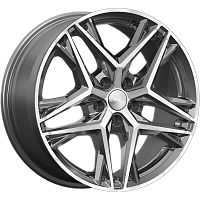Литые диски Челси (КЛ1100) 8.000xR18 5x114.3 DIA63.35 ET44 алмаз графит для Ford Explorer