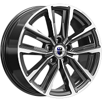 Литые диски Лацио (КС964) 7.500xR17 5x110 DIA67.1 ET38 алмаз черный для Opel Omega