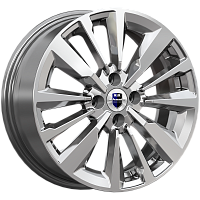 Литые диски Эрман (КС997) 6.500xR16 4x100 DIA67.1 ET40 дарк платинум для Lada Vesta Cross