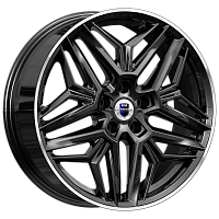 Литые диски Колумб (КС1038) 7.000xR19 5x108 DIA65.1 ET36 алмаз черный для Jaecoo J8