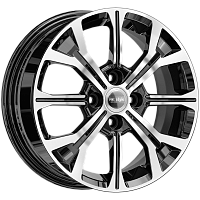 Литые диски КС945 (ZV 15_Vesta) (КС945) 6.000xR15 4x100 DIA60.1 ET50 алмаз черный для Renault Logan