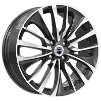Литые диски Flanker (КС905) 6.500xR17 4x100 DIA67.1 ET37 алмаз черный для SEAT Ibiza Cupra
