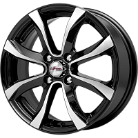 Литые диски Дайс (КС696) 6.000xR15 4x114.3 DIA67.1 ET40 Блэк Джек для Hyundai Elantra Литые диски Дайс (КС696) 6.000xR15 4x114.3 DIA67.1 ET40 Блэк Джек для Hyundai Elantra