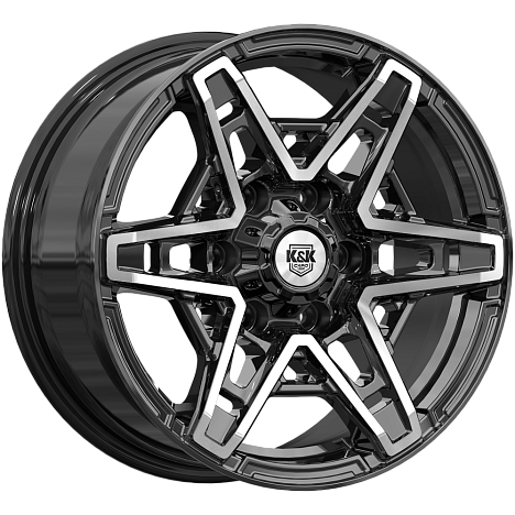 Блэкберн (КС1129) 8.000xR17 6x139.7 DIA106.1 ET25 алмаз черный Блэкберн (КС1129) 8.000xR17 6x139.7 DIA106.1 ET25 алмаз черный