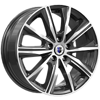 Литые диски Арнар (КС904) 7.000xR16 5x114.3 DIA66.1 ET40 алмаз черный для Nissan X-Trail