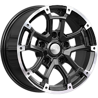 Литые диски БАРАХАС (КЛ378) 7.000xR16 5x139.7 DIA98.5 ET15 алмаз для Lada Lada  4x4