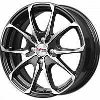 Литые диски Такеши (КС877) 6.000xR16 4x100 DIA67.1 ET35 Блэк Джек для Nissan Kubistar