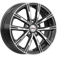 Литые диски Драйвер (КС996) 6.000xR15 5x100 DIA57.1 ET43 Блэк Джек для SEAT Ibiza