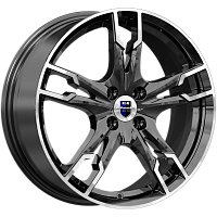 Литые диски Солар (КС875) 7.000xR17 4x100 DIA67.1 ET38 алмаз черный SK для Lada Vesta Cross Литые диски Солар (КС875) 7.000xR17 4x100 DIA67.1 ET38 алмаз черный SK для Lada Vesta Cross