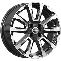 Литые диски КС1026 (ZV 16_Rio) (КС1026) 6.500xR16 4x100 DIA54.1 ET46 алмаз черный для Hyundai Solaris