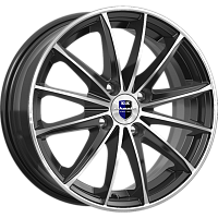 Литые диски Пойнт Бланк (КС884) 6.000xR15 4x100 DIA67.1 ET40 алмаз черный SK для Hyundai Accent