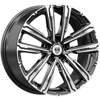 Литые диски Аламер (КС1216) 7.500xR18 5x105 DIA56.6 ET38 алмаз черный