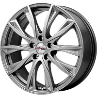 Литые диски Каzантип (КС684М) 7.500xR18 5x100 DIA67.1 ET38 Хай вэй для Skoda Rapid