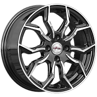 Литые диски Бохо (КС1037) 6.000xR15 4x100 DIA60.1 ET45 Блэк Джек для Mazda Demio