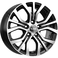 Литые диски КС736 (16_Outlander) (КС736) 6.500xR16 5x114.3 DIA67.1 ET38 алмаз черный