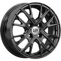 Литые диски Up127 (КС1088) 5.500xR14 4x100 DIA60.1 ET43 New Black для Renault Logan