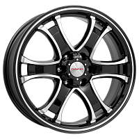 Литые диски Балеар (КС727) 7.500xR18 6x139.7 DIA100.1 ET38 алмаз черный Литые диски Балеар (КС727) 7.500xR18 6x139.7 DIA100.1 ET38 алмаз черный