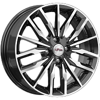 Литые диски Миконос (КС946) 6.000xR16 4x100 DIA60.1 ET37 Блэк Джек для Renault Logan Stepway