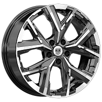 Литые диски Айона (КС1169) 6.500xR18 5x114.3 DIA67.1 ET45 алмаз черный для Forthing M4 Yacht