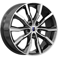 Литые диски Портер (КС906) 7.500xR18 5x108 DIA60.1 ET47 алмаз черный Литые диски Портер (КС906) 7.500xR18 5x108 DIA60.1 ET47 алмаз черный