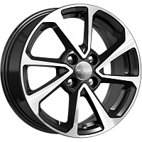 Литые диски КС861 (15_Solaris II) (КС861) 6.000xR15 4x100 DIA54.1 ET46 алмаз черный для Hyundai Accent Литые диски КС861 (15_Solaris II) (КС861) 6.000xR15 4x100 DIA54.1 ET46 алмаз черный для Hyundai Accent