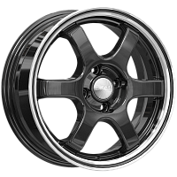 Литые диски КИОТО (КЛ249) 6.000xR15 4x100 DIA67.1 ET45 алмаз антрацит