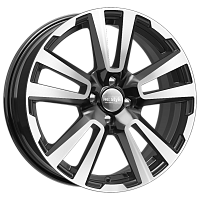 Литые диски КС874 (17_Vesta Cross) (КС874) 6.500xR17 4x100 DIA60.1 ET43 алмаз черный для Lada Iskra Sw Cross