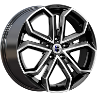 Литые диски Пандора (КС466) 8.500xR19 5x114.3 DIA60.1 ET35 алмаз черный для Toyota Rav4