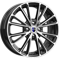 Литые диски Меандр (КС879) 6.000xR16 4x100 DIA67.1 ET40 алмаз черный SK для Hyundai Accent