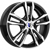 Литые диски Samara (КС866) 6.000xR16 4x114.3 DIA67.1 ET40 алмаз черный SK для Hyundai Coupe