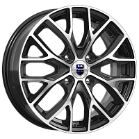 Литые диски Лилиом (КС891) 6.000xR16 4x100 DIA67.1 ET40 алмаз черный для Vortex Corda