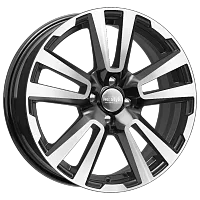 Литые диски КС874 (17_Vesta Cross) (КС874) 6.500xR17 4x100 DIA60.1 ET43 алмаз черный