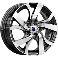 Литые диски Палермо (КС668) 6.000xR15 5x114.3 DIA67.1 ET45 алмаз черный