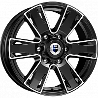 Литые диски Севенна (КС726) 7.000xR17 6x139.7 DIA106.1 ET30 алмаз черный
