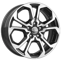 Литые диски КС892 (ZV 17_Vitara FL) (КС892) 6.500xR17 5x114.3 DIA60.1 ET50 алмаз черный