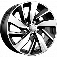 Литые диски КС741 (16_ASX) (КС741) 6.500xR16 5x114.3 DIA67.1 ET46 алмаз черный для Mitsubishi Lancer